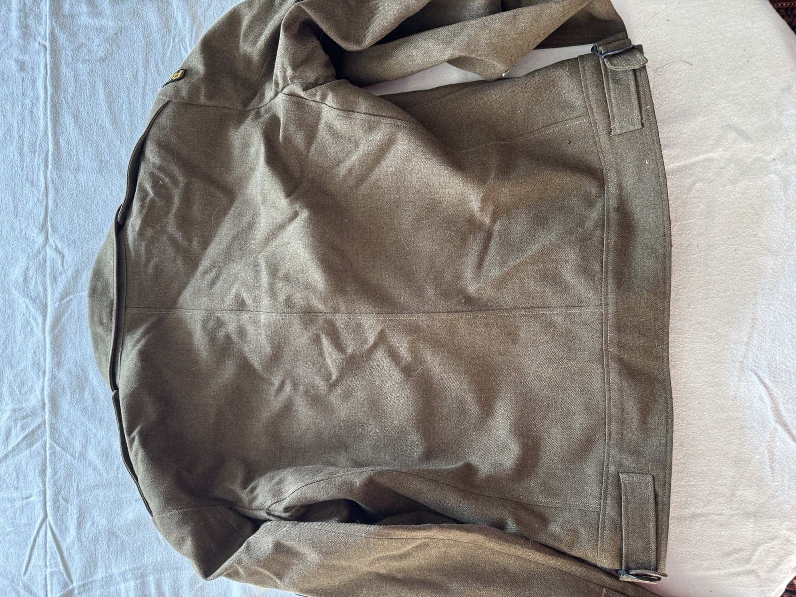 WWII ADSEC Army HQ Patched Ike Jacket W/Awards And Name ID