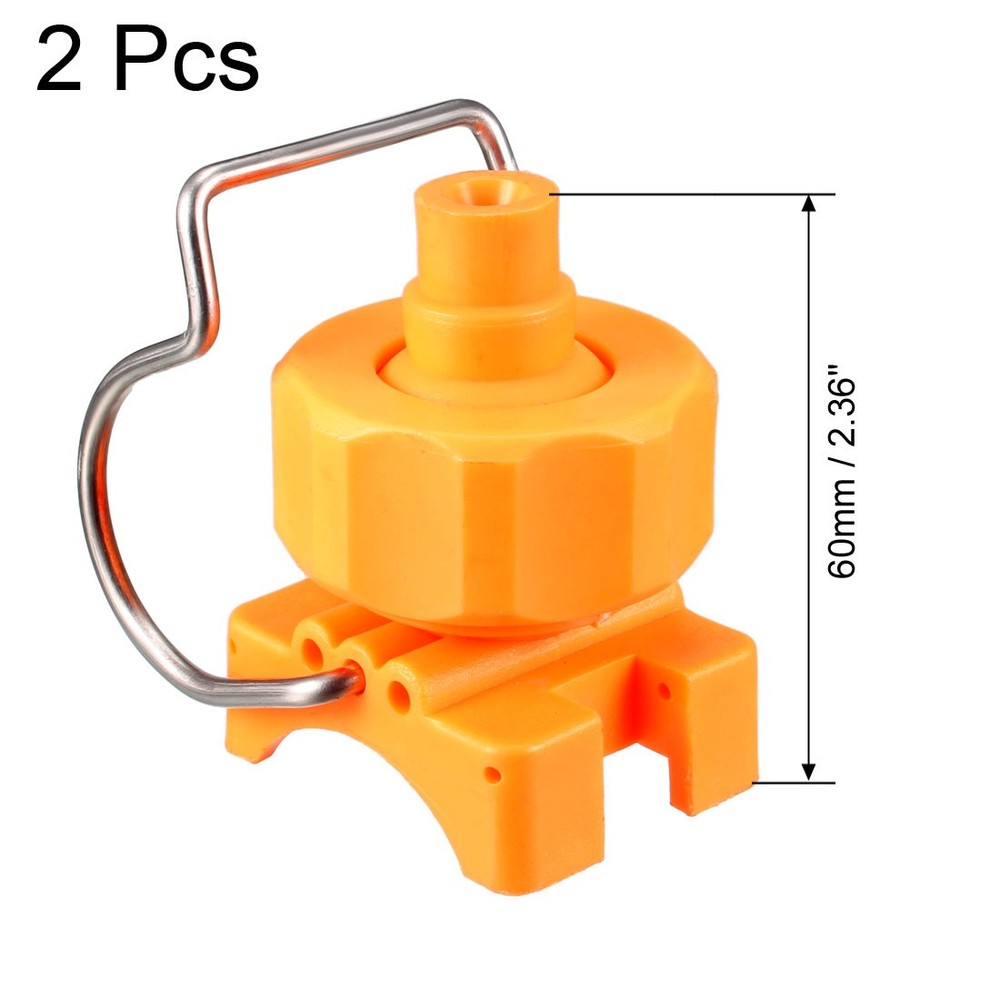 spray nozzle, 1" adjustable ball flat fan full cone clip 2pcs