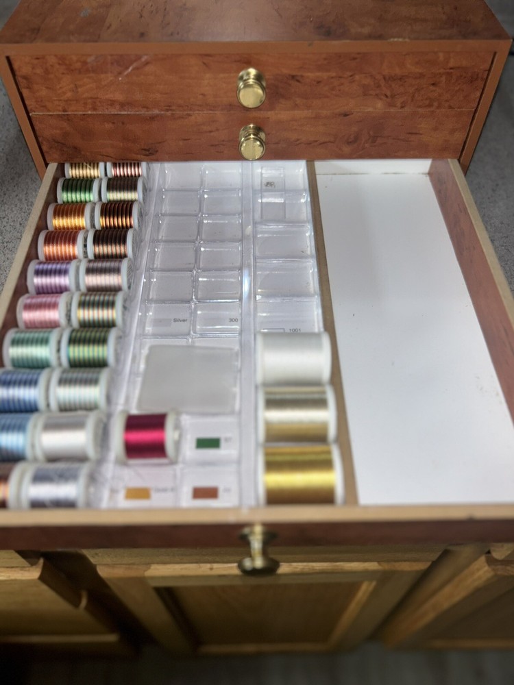 Madeira Thread Treasure Chest Embroidery Sewing Thread Germany Almost Complete