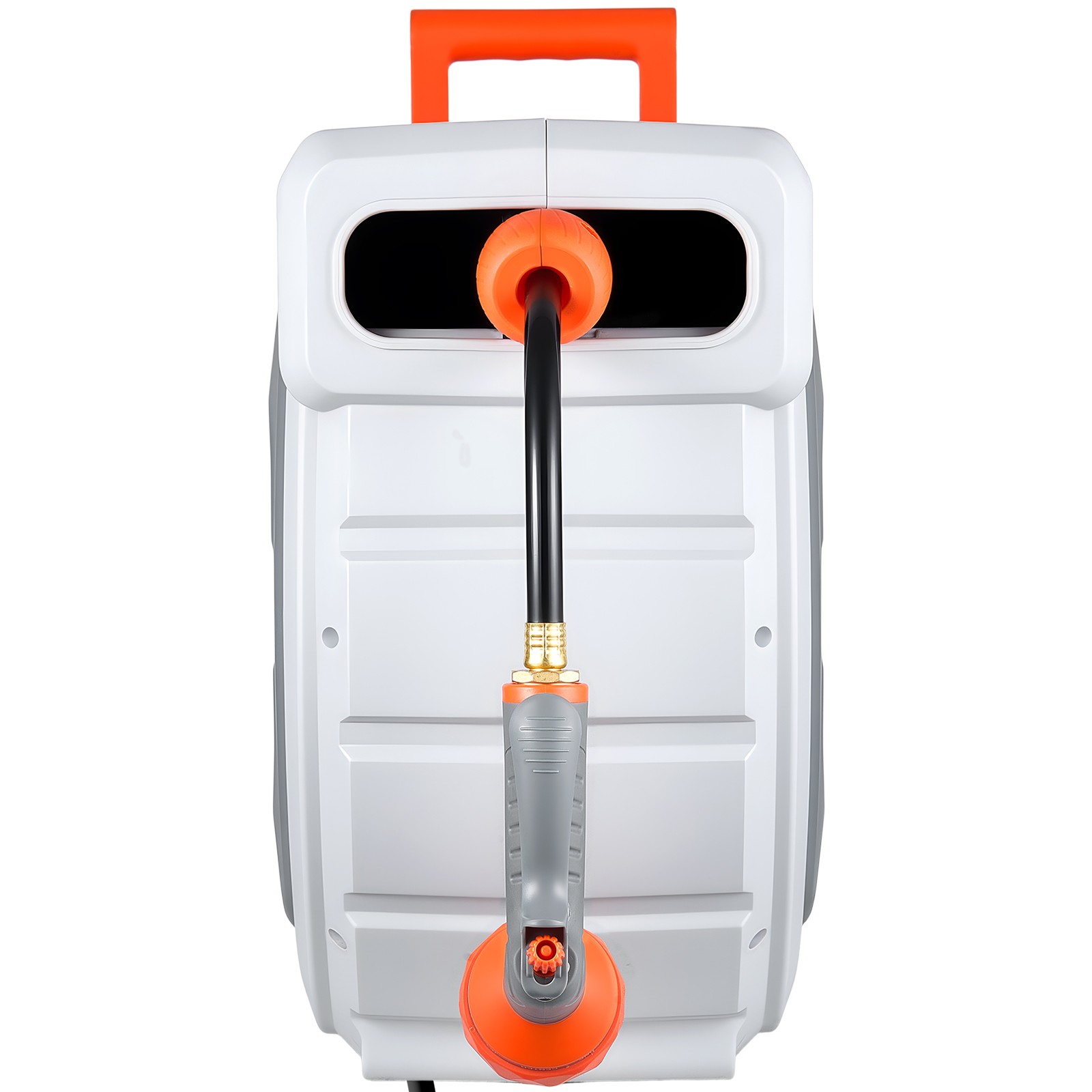 VEVOR Retractable Garden Hose Reel 1/2 in x 130 ft Wall Mount 9-Function Nozzle