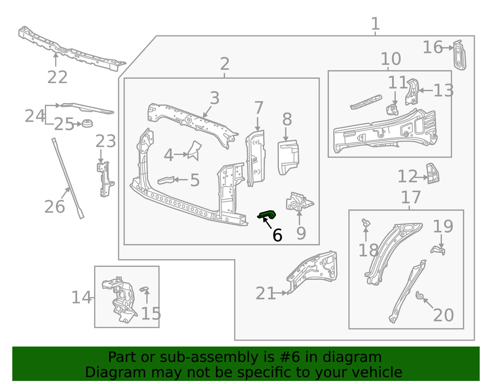 Genuine GM Lower Extension 84214086