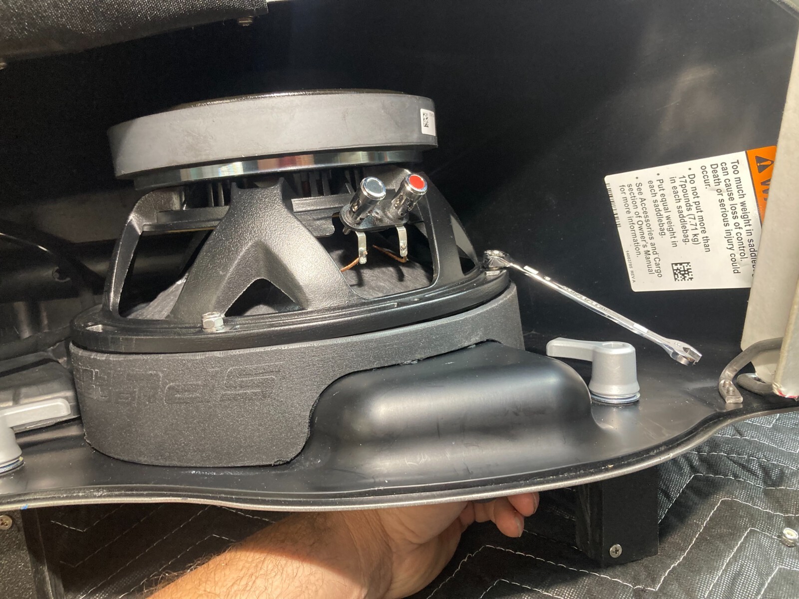 2024 10" Mid-mount Harley Saddlebag Speaker Mounting Ring Adapters