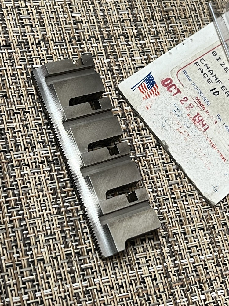 Geometric 5/8”-26 Chasers for 9/16”D 10° Hook 45° Chamfer C2
