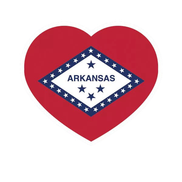 Arkansas Heart Sticker