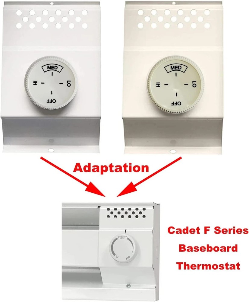 2PCS Baseboard Heater Thermostat Temperature Control Dial Knob Replacement, Base