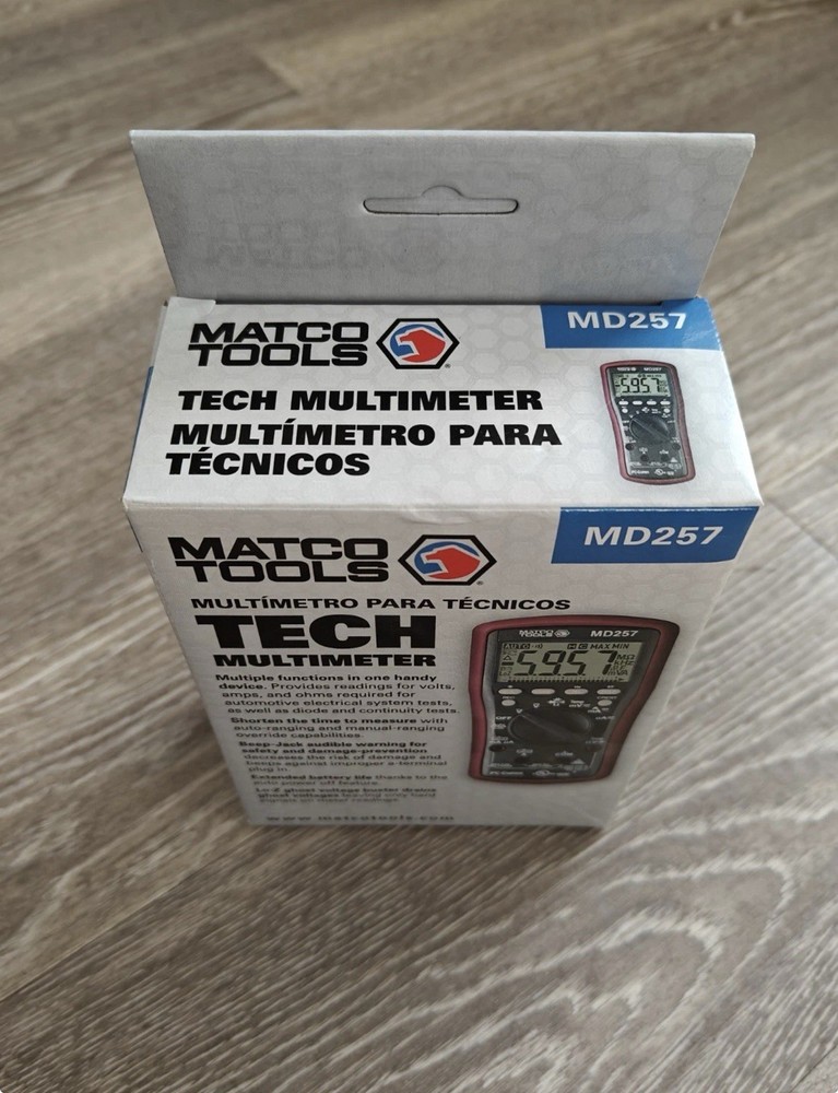 Matco Tools Digital Tech Multimeter New in Box MD257