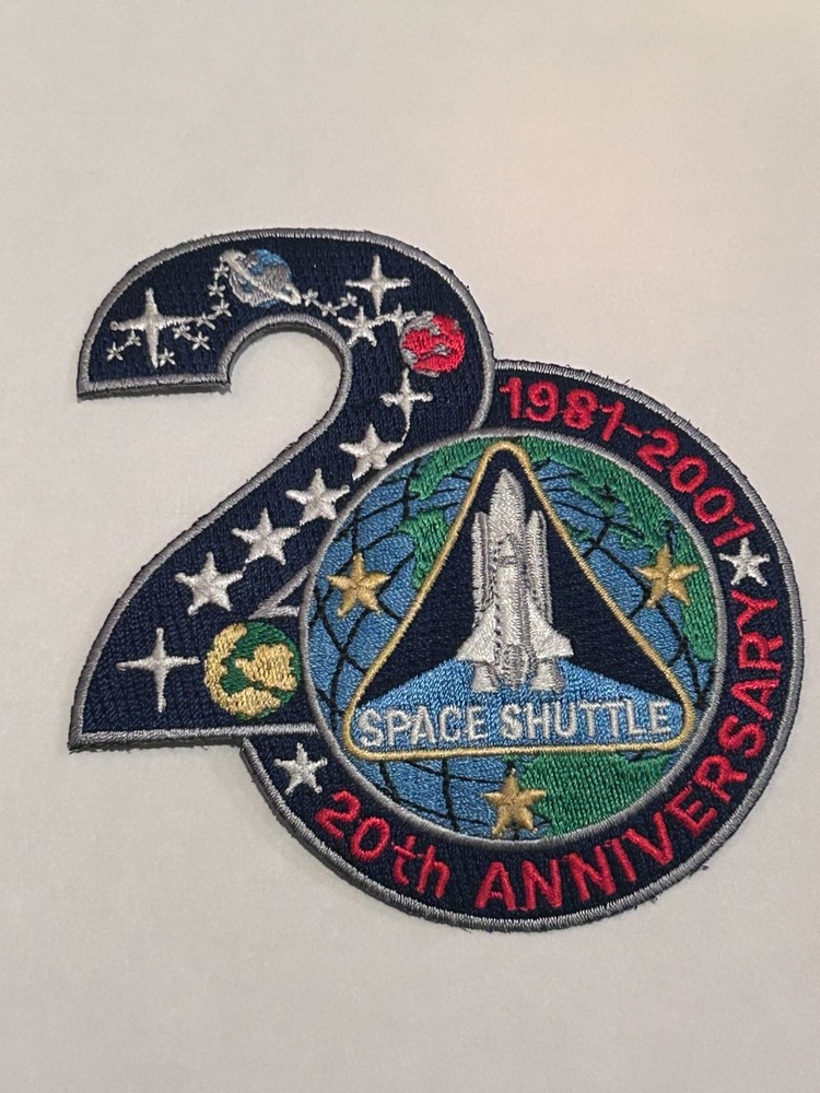NASA Space Shuttle Program 20th Anniversary Commemorative Patch 81-01 A-B Emblem