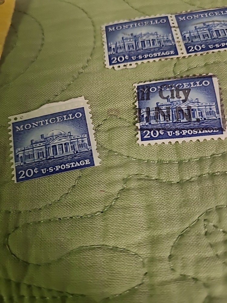 17 MONTICELLO STAMPS (ENVELOPE 62)