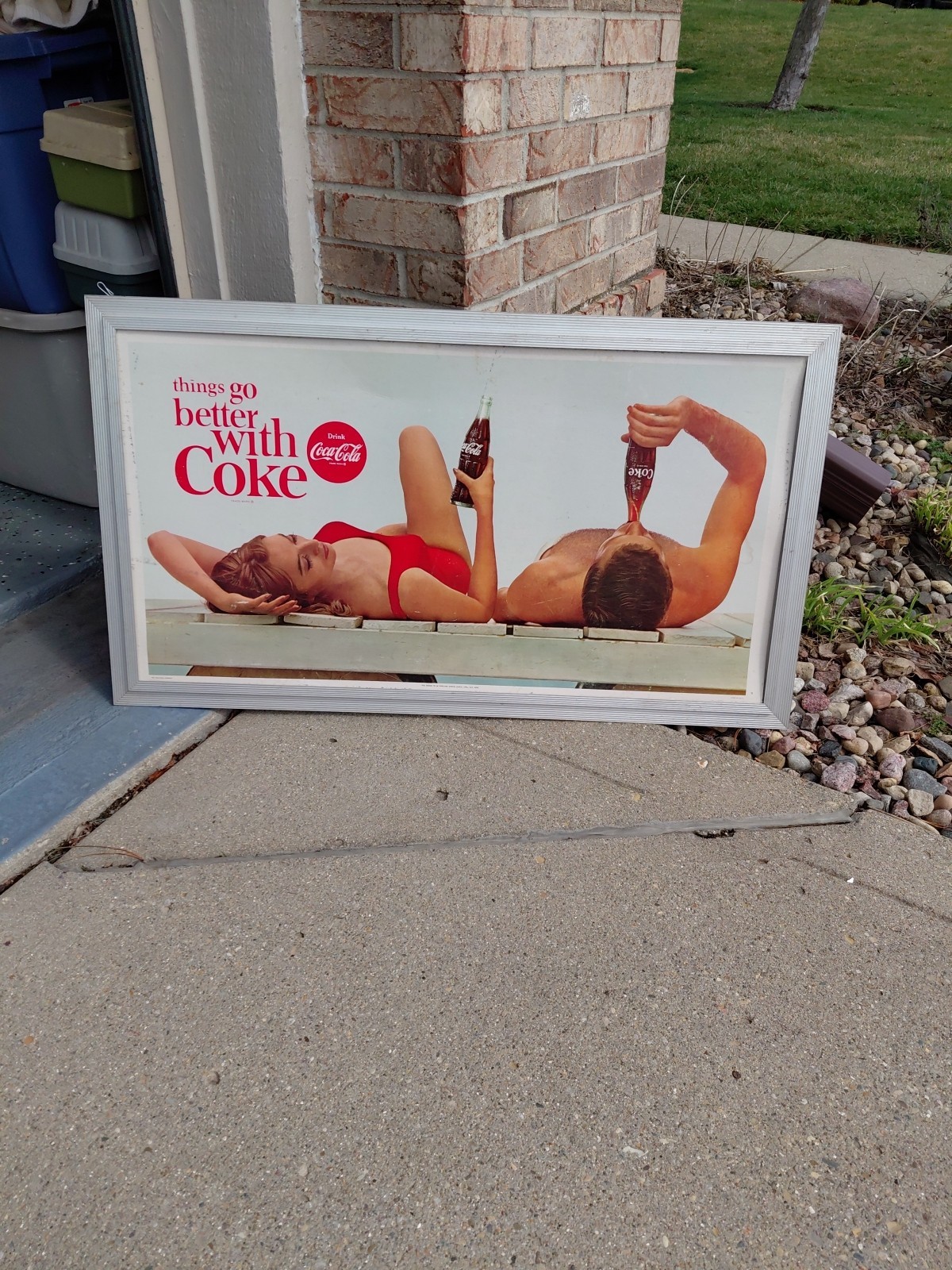 c.1946 Original Vintage George Washington Pipe Tobacco Sign Rj Reynolds NOS RARE