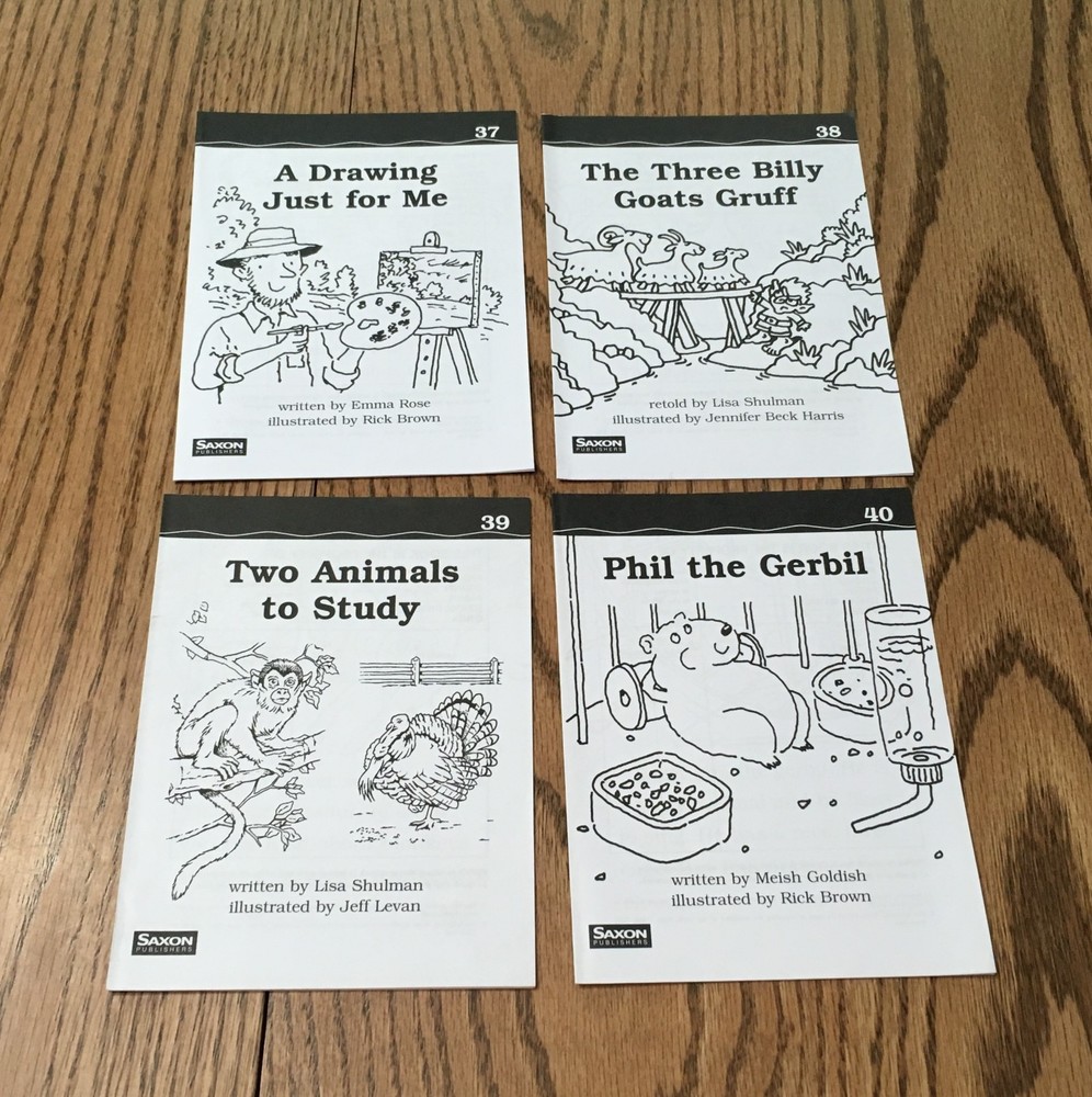 SAXON PHONICS & SPELLING 1ST GRADE DECODABLE TAKE HOME READERS 1 - 52