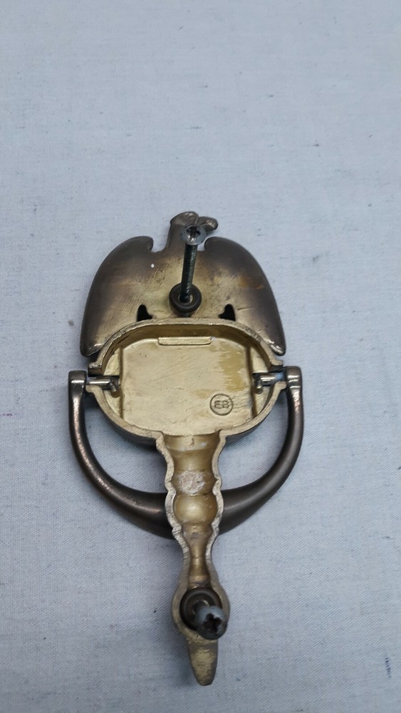 Baldwin Brass Door Knocker Solid Brass 8" Golden Eagle Design Forged W/Hardware