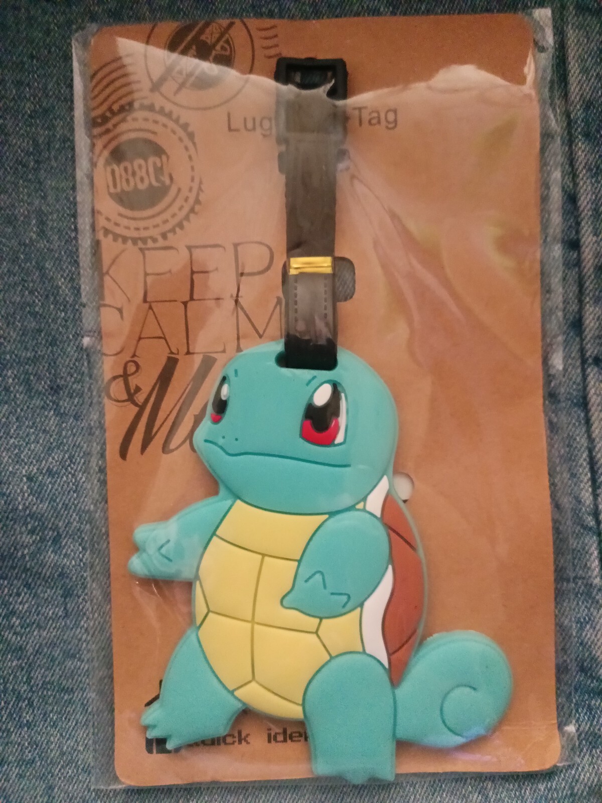 SQUIRTLE LUGGAGE TAG / BACKPACK HANGER - NEXT DAY SHIPPING
