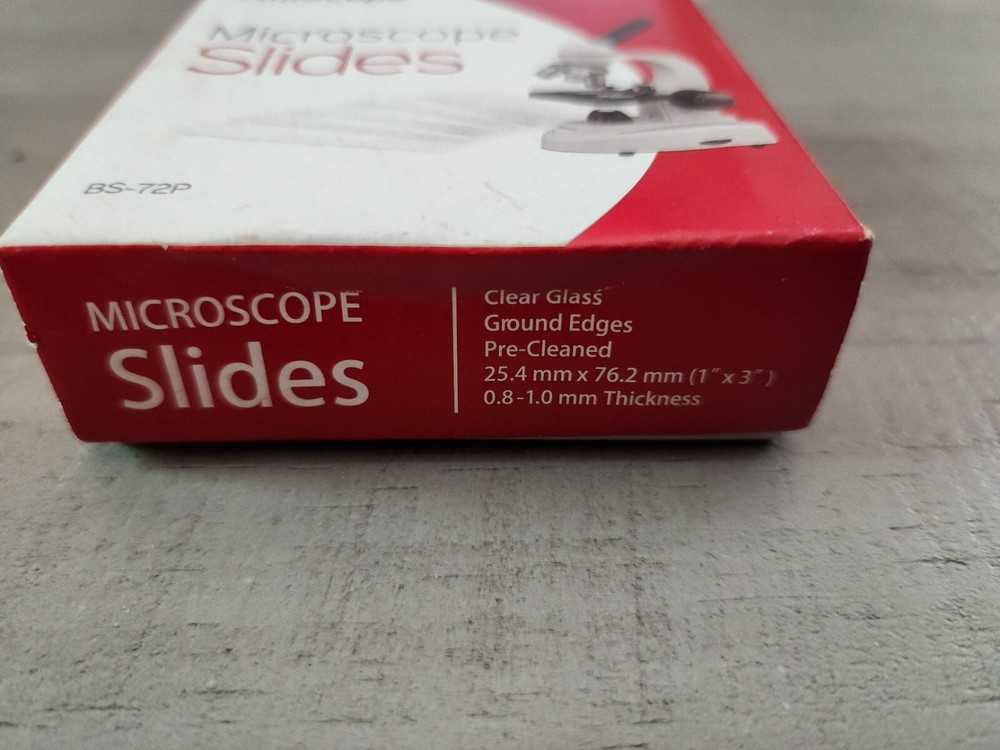 Microscope Slides Lot 184 pieces Ground Edges AmScope BS-72P