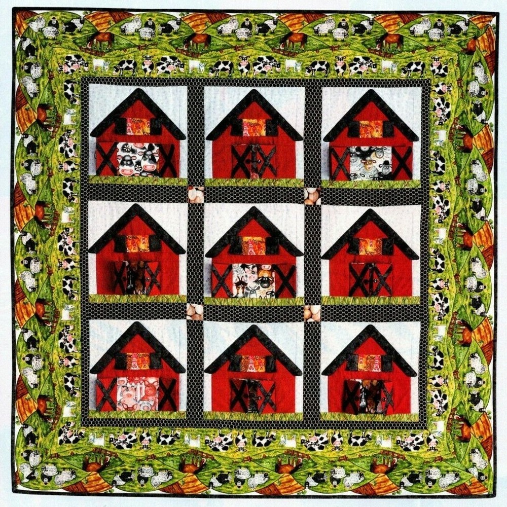 Baby Barnyard Quilt Pattern Pieced/Applique HP