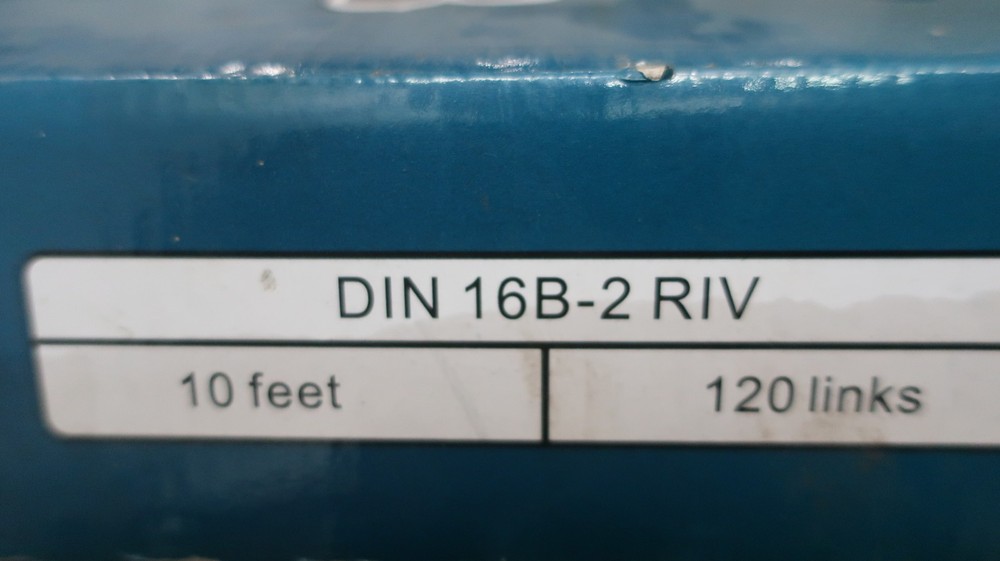 Lynx 16B-2 RIV Double Roller Chain 10ft