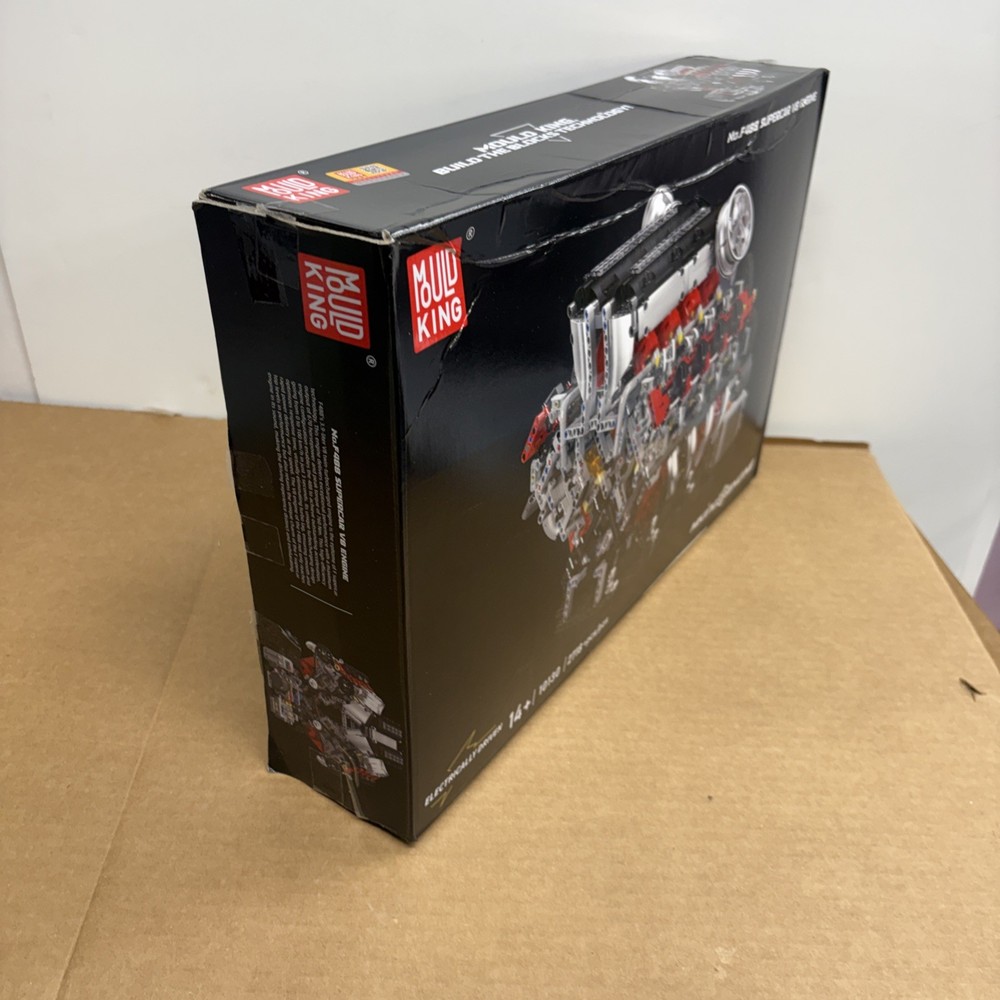 Mould King V8 Engine Model kit 10130 Motorized Car Building Blocks Open Box