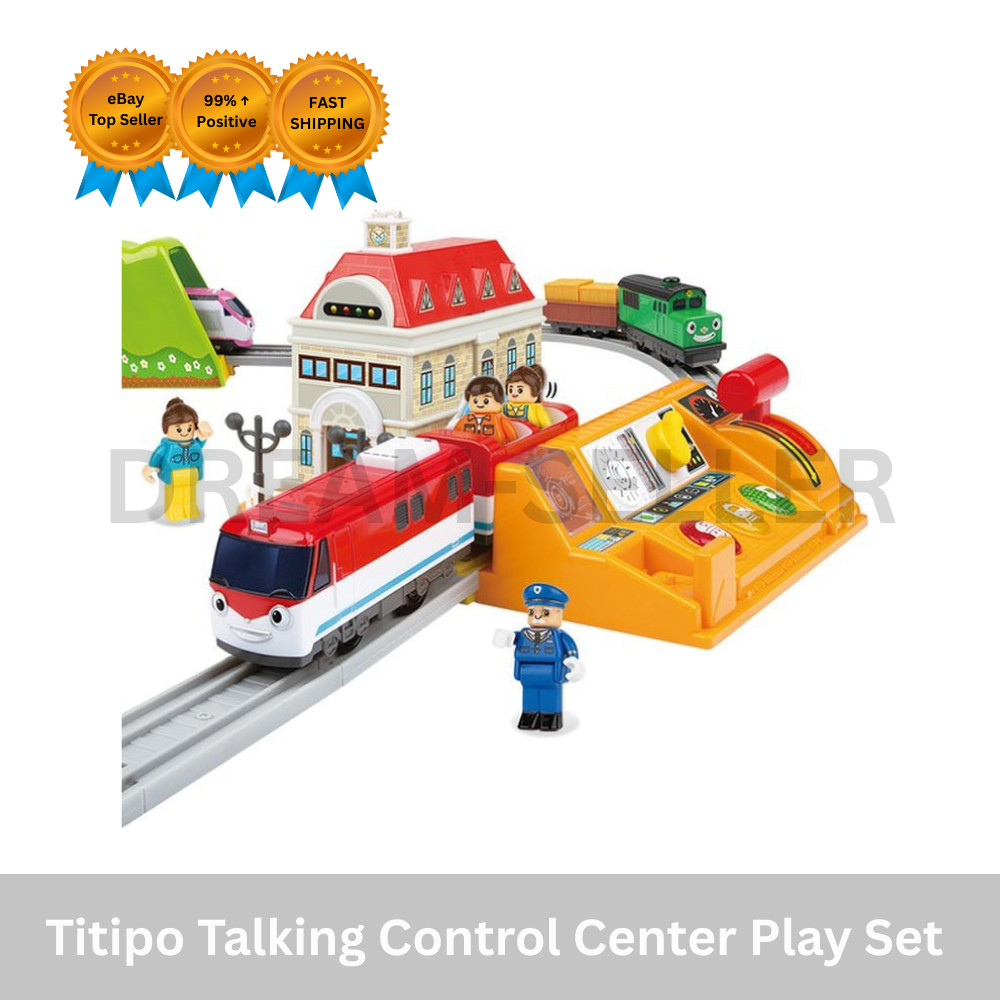 Titipo Talking Control Center Play Set with Titipo Train (띠띠뽀 말하는 관제센터)