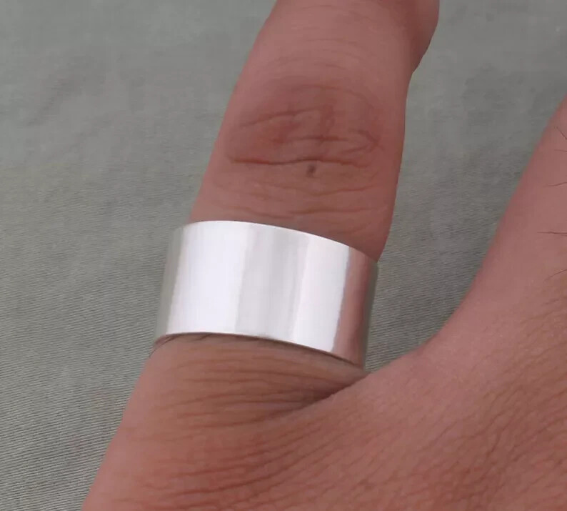 Solid 925 Sterling Silver Band &Statement Handmade Ring Men &Women All Size
