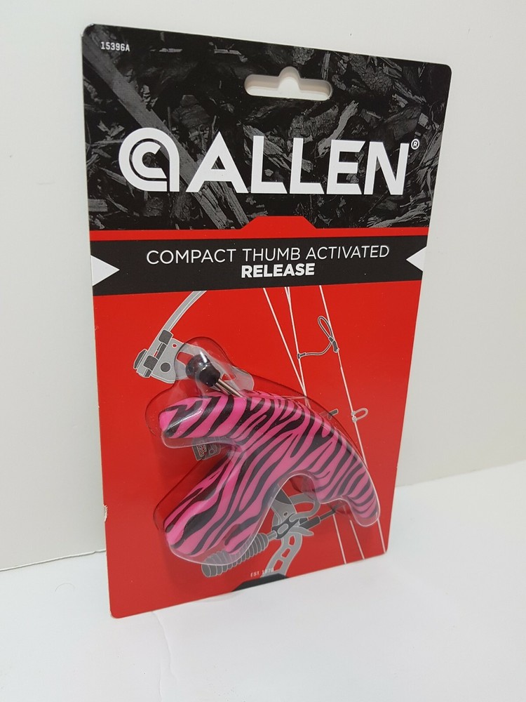 ALLEN PINK AND BLACK COMPACT THUMB ACTIVATED COMPOUND BOW RELEASE