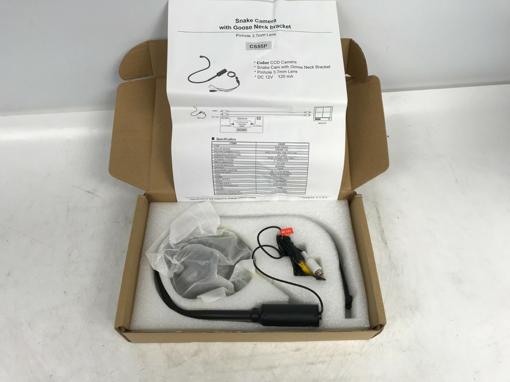 USP Security Snake Camera with Goose Neck Bracket