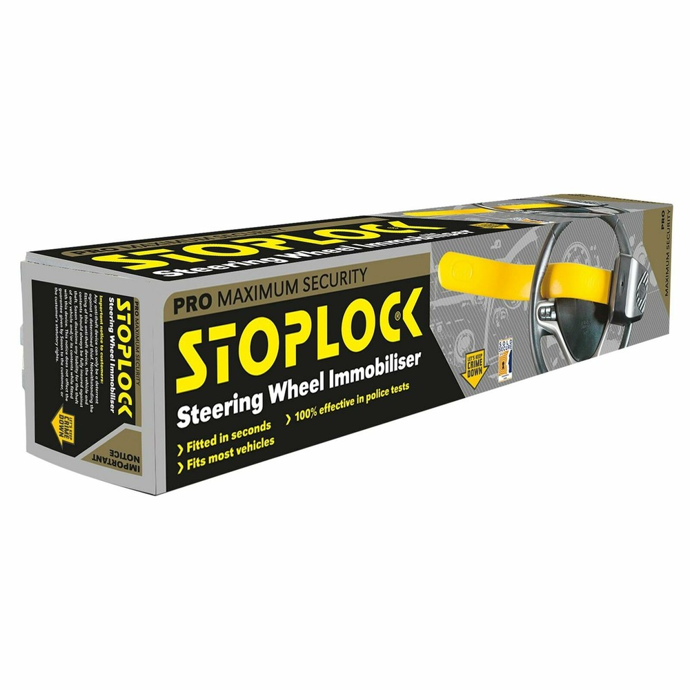 Stoplock Steering Wheel Immobiliser Lock Pro Maximum Security Clamp Anti Theft