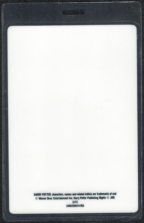 Harry Potter Deathly Hallows Pass - 2011 Laminated Pass