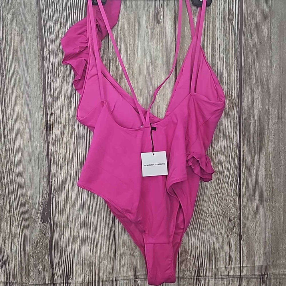 Zara Ruffled Bathing Suit Sz Large