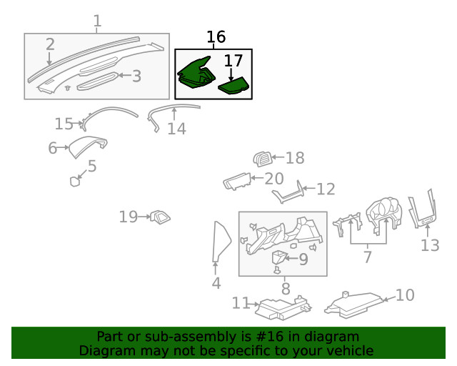 Genuine GM Storage Compartment 25922392