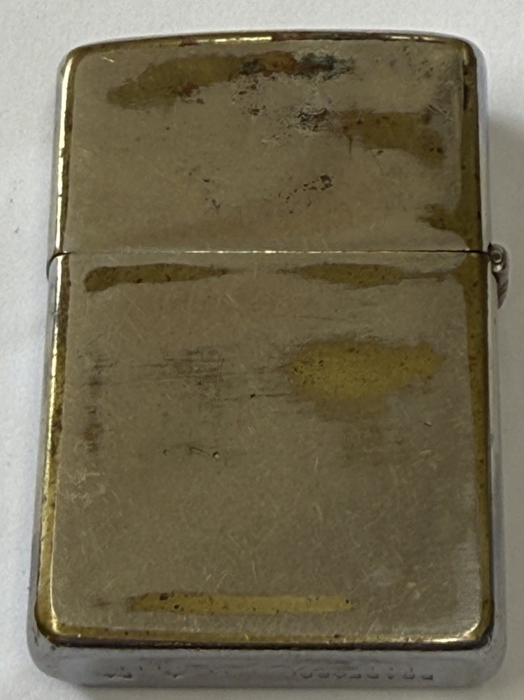 ZIPPO 1968 CHROME OVER BRASS LIGHTER 655