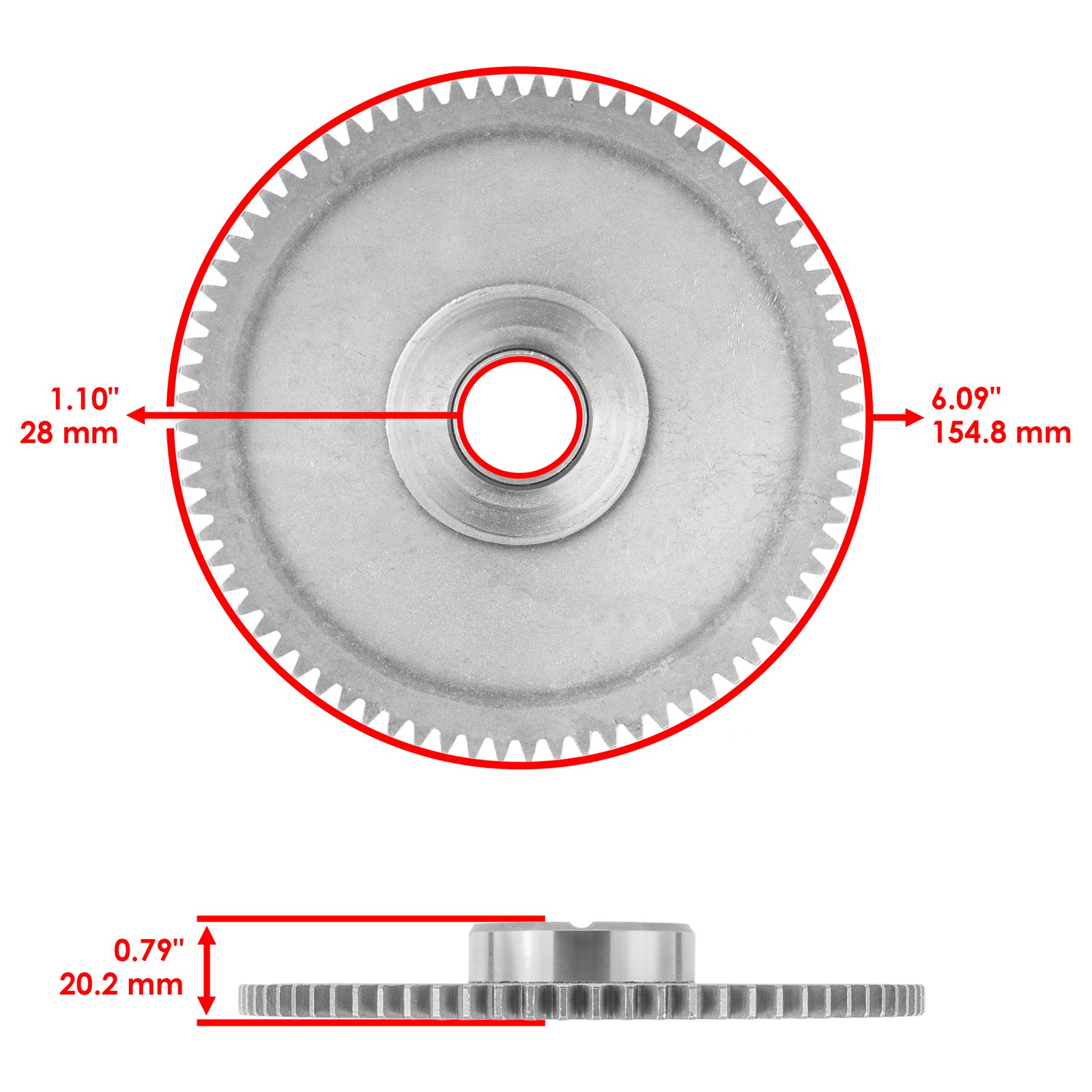 Starter Clutch Torque Limit Idler Gear Gasket For Polaris RZR 4 900 2014-2018