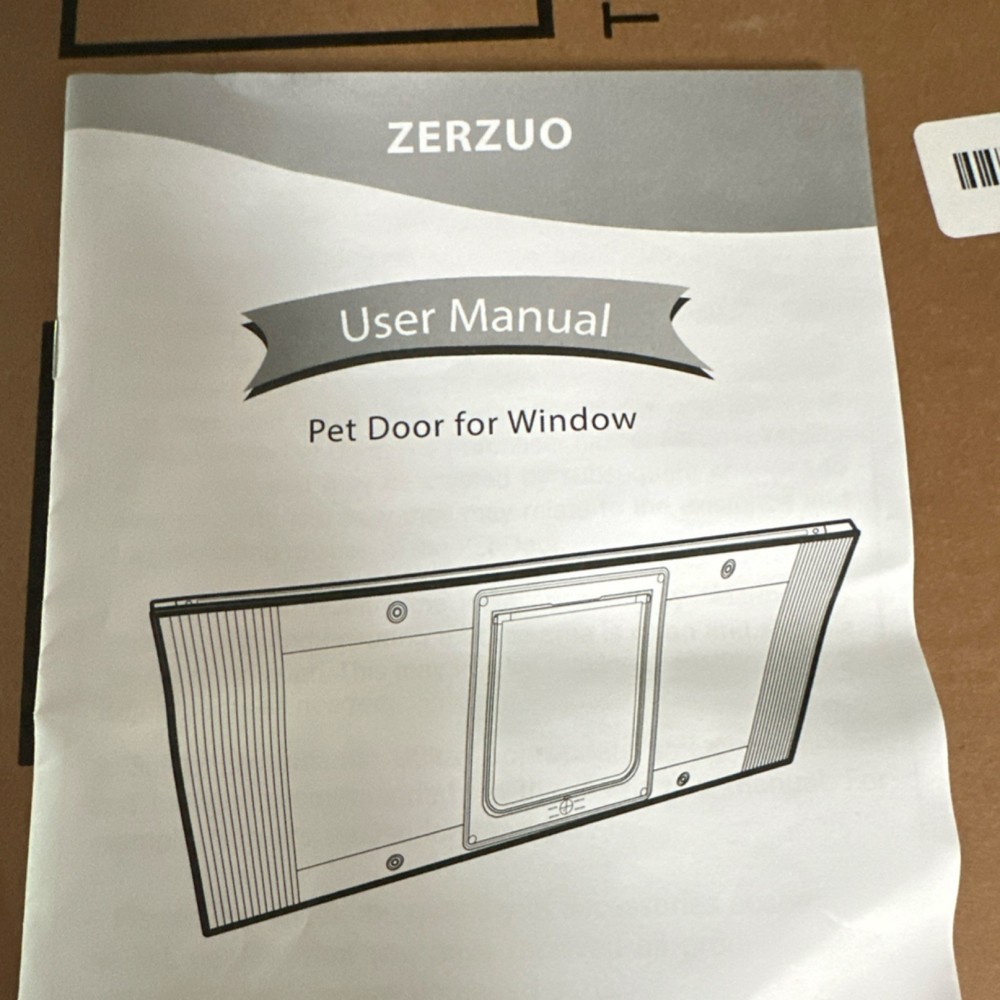 ZERZUO Pet Door for Window