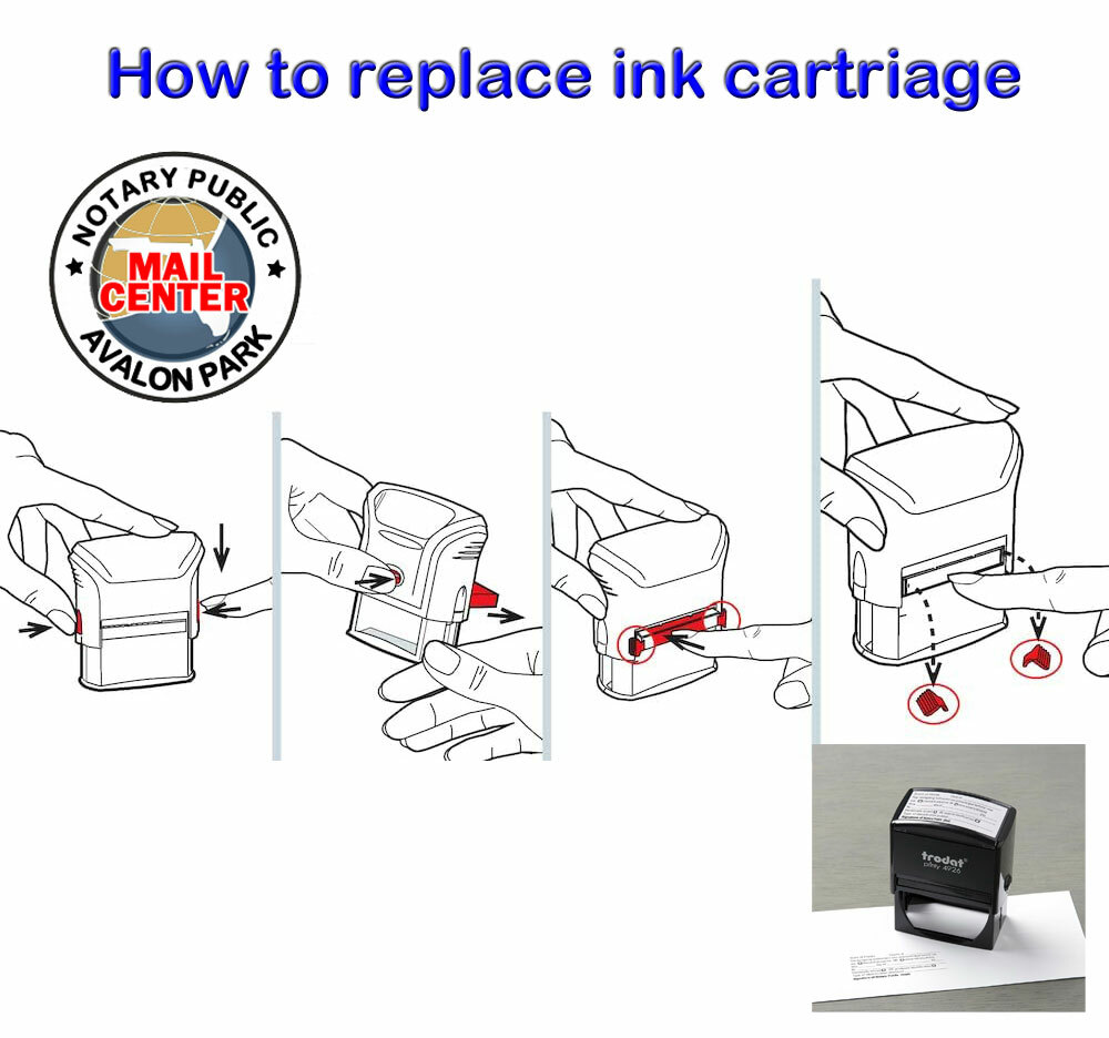 Notary Seal Self-Inking Stamp Florida