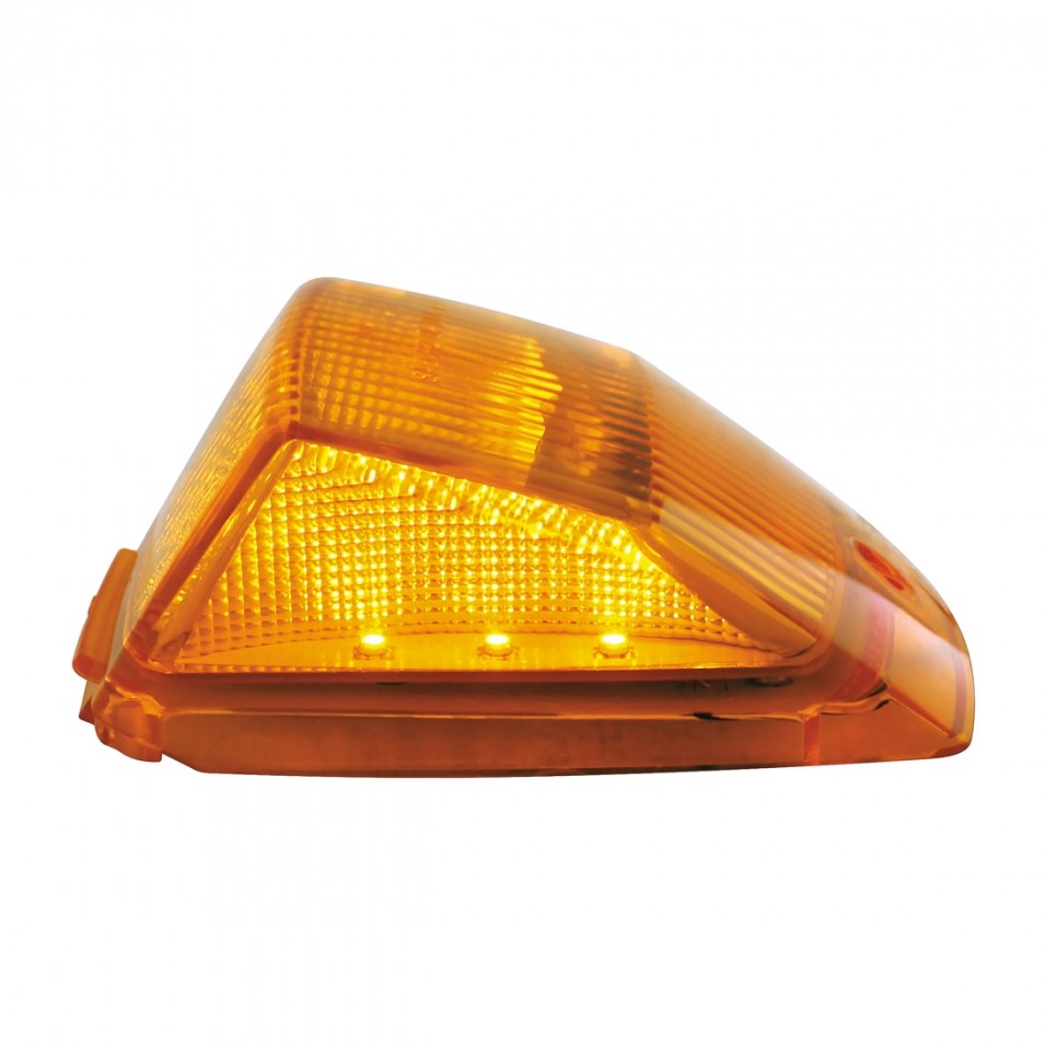 Square LED Cab Lights Amber LED 5 Pack