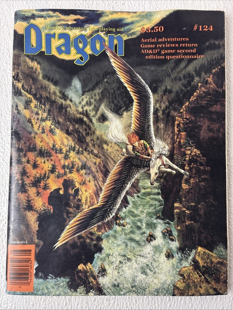 TSR: Dragon Magazine: Issue • #124 With Questionaire