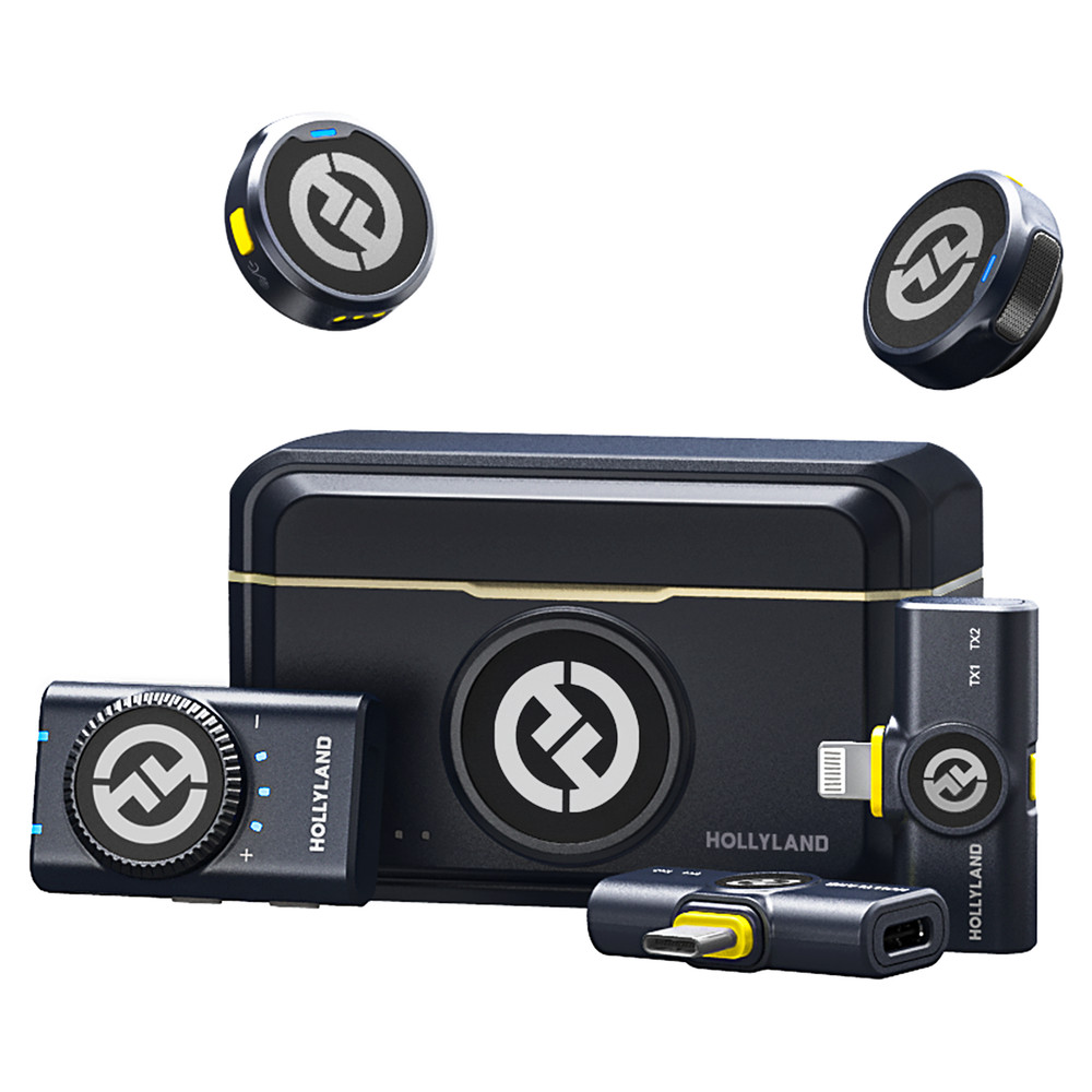 Hollyland Lark M2 Wireless Lavalier Microphone for iPhone/Android/Camera/PC