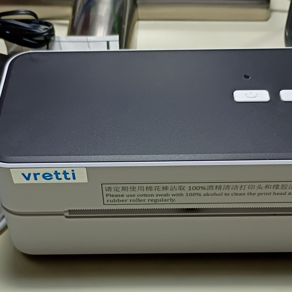 Vretti Label Printer D11-B-U+20D with Power Adapter and USB Cable