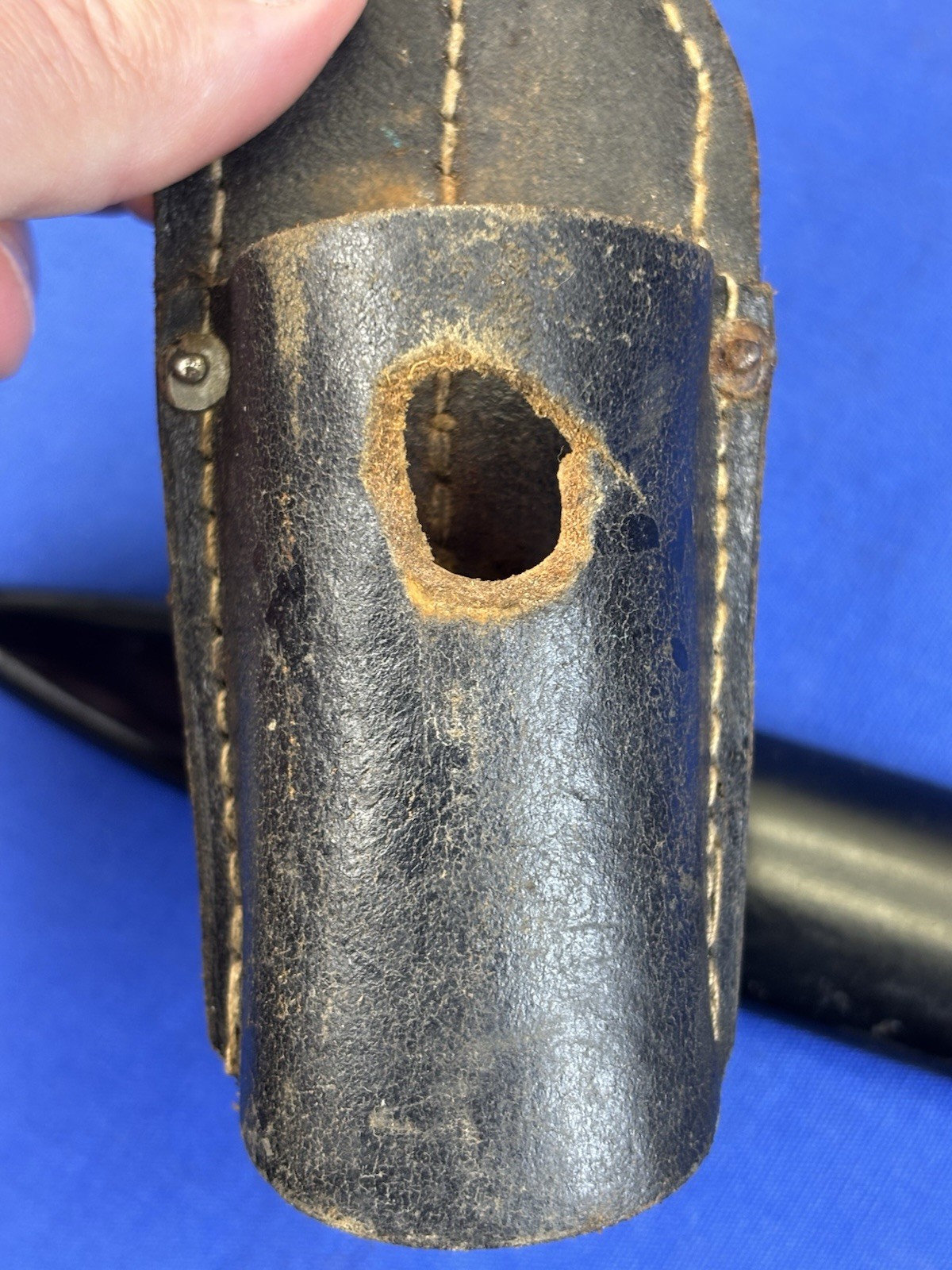 Vintage 1940 German WWII E. Pack & Sohn Bayonet & Scabbard Matching Number Frog