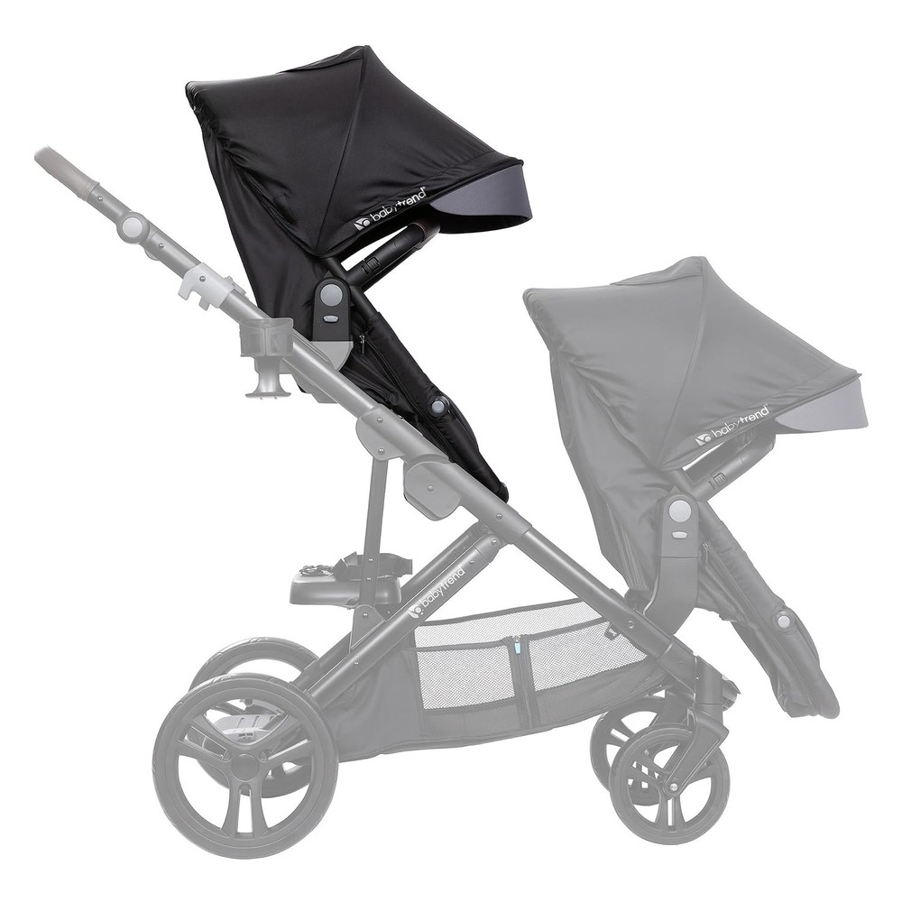 Morph Single to Double Stroller Second Seat, Dash Black