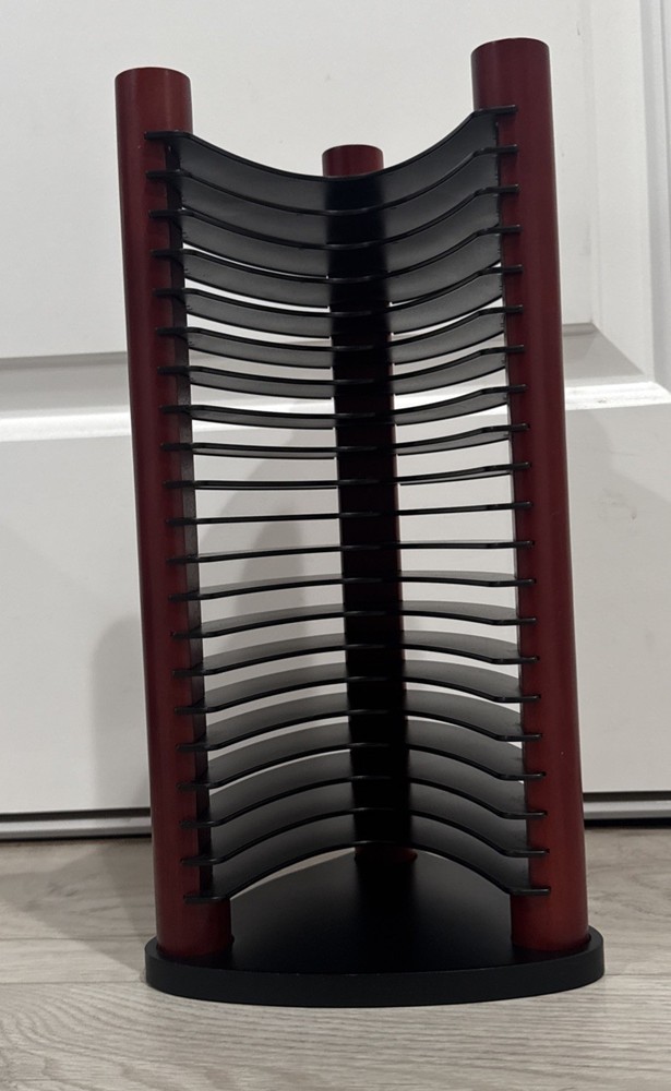 Vintage Atlantic 20 CD Stackable Tower Rack Holder Organizer Retro 14x7x6
