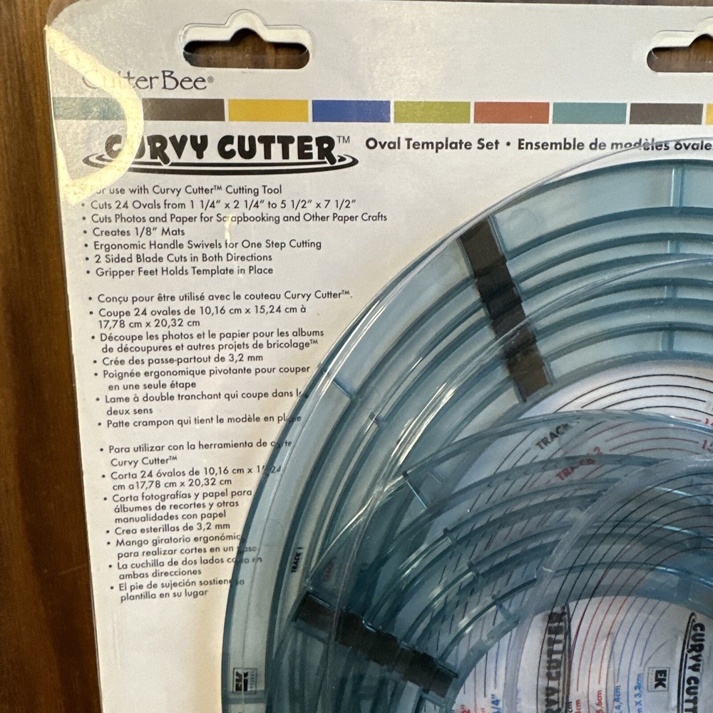CURVY CUTTER OVAL + Circle TEMPLATE 8 Piece SET