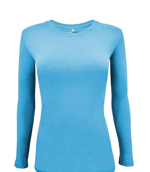 Natural Uniforms Women's Long Sleeve Under-scrub Stretch T-Shirt Scrub Top