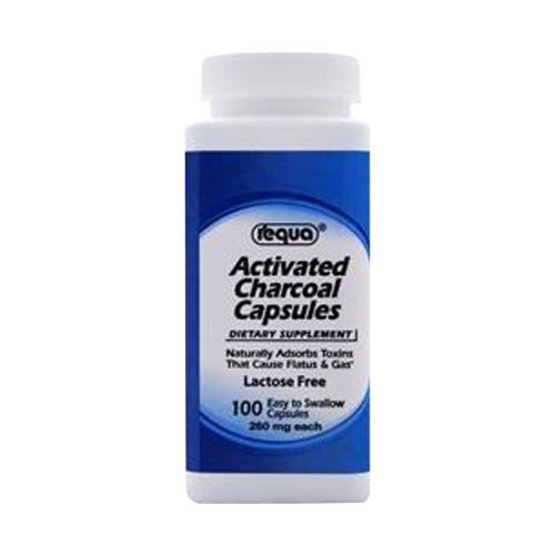 Requa Activated Charcoal, 260 mg, 100 Count