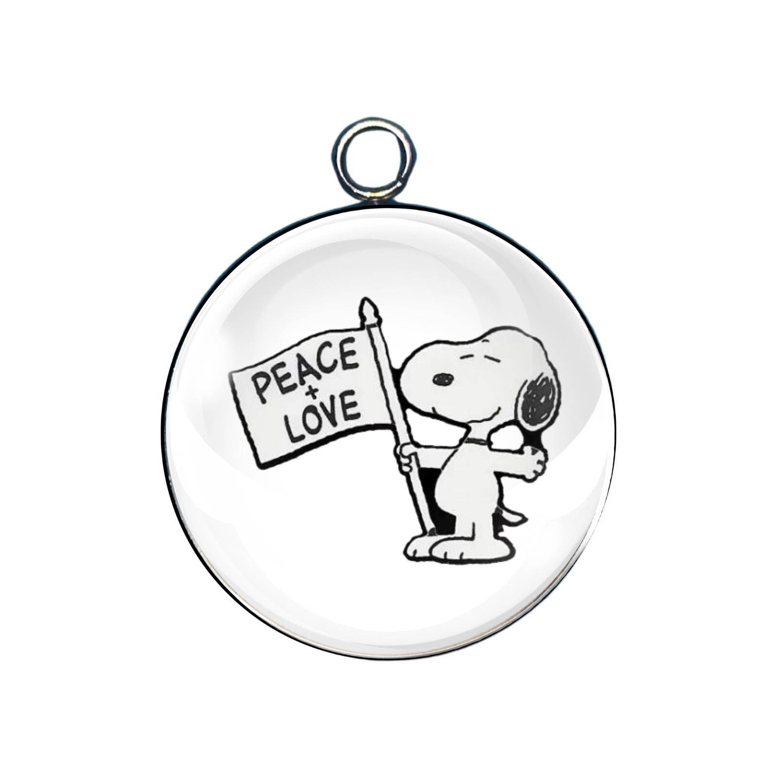 Snoopy Glass Cabochon Charms