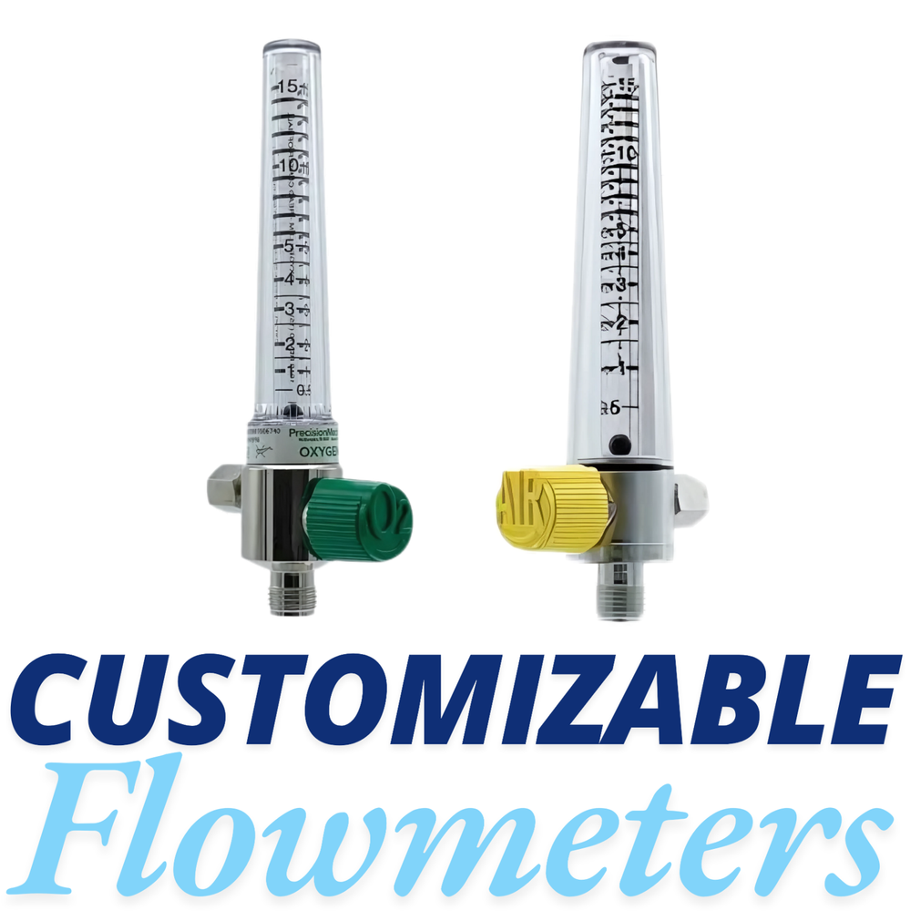 Refurbished - CUSTOMIZABLE - Air or Oxygen Flowmeter