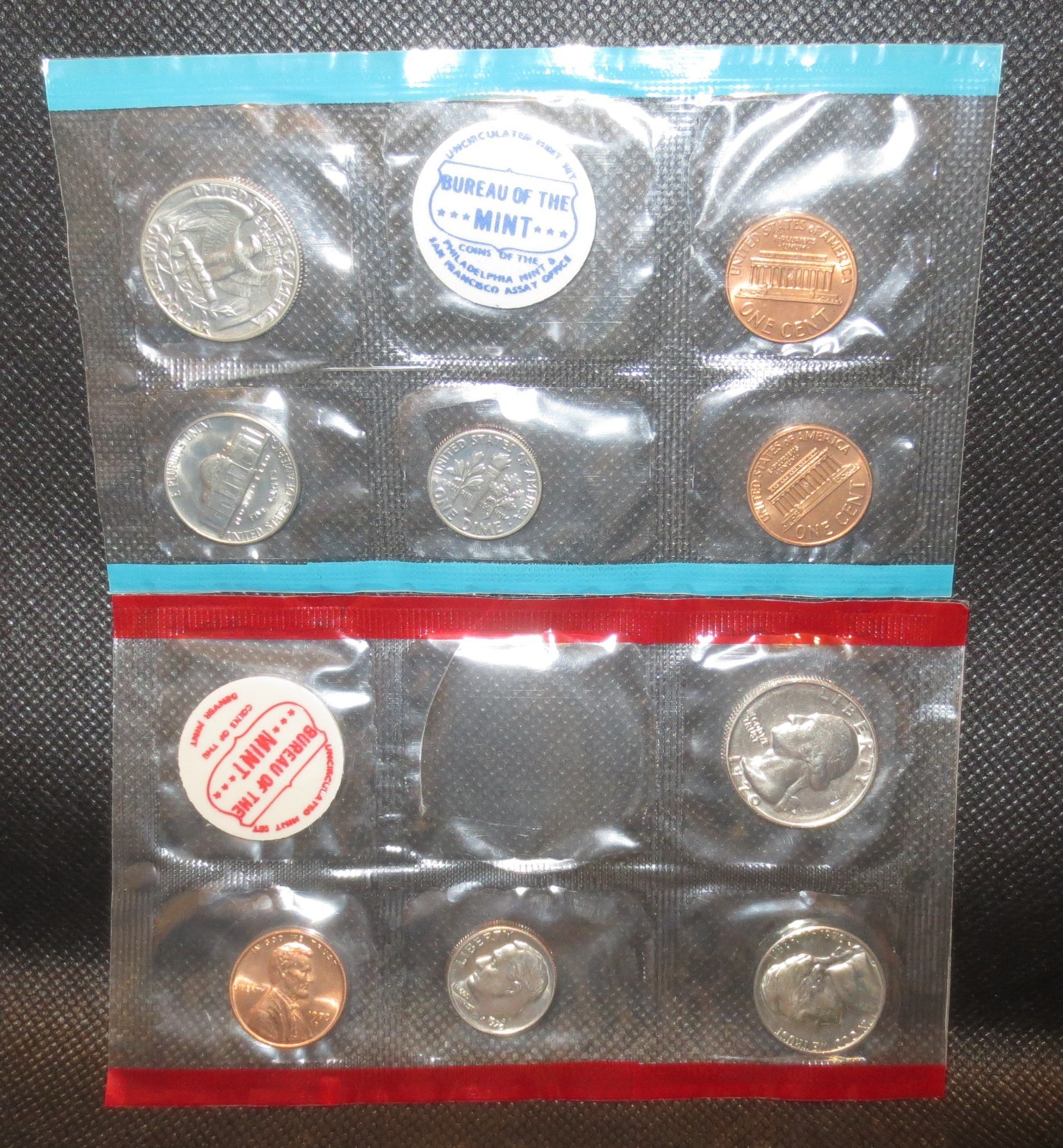 1970-P, D & S Partial Uncirculated Mint set in cello. NO Kennedy.