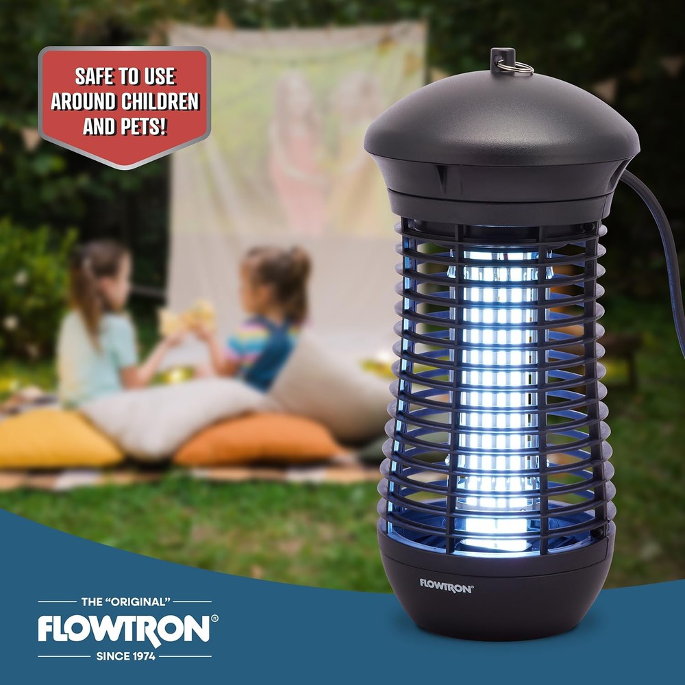 Flowtron Rechargeable Bug Zapper, 2150 Sq Ft with LED Light