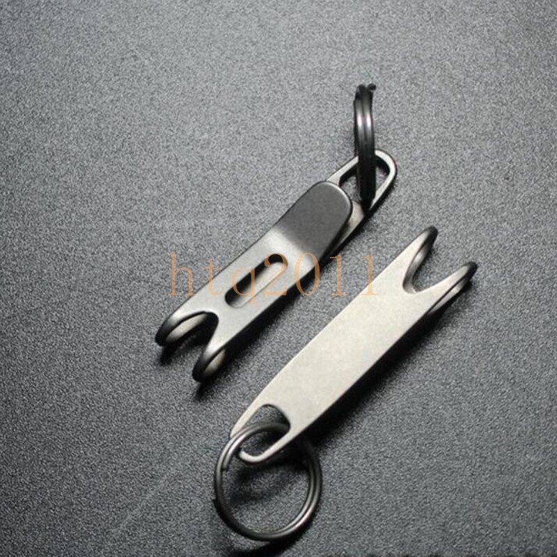 EDC 1 PC Small Titanium alloy Pocket Clip Quick Hanging Tool with Key Ring