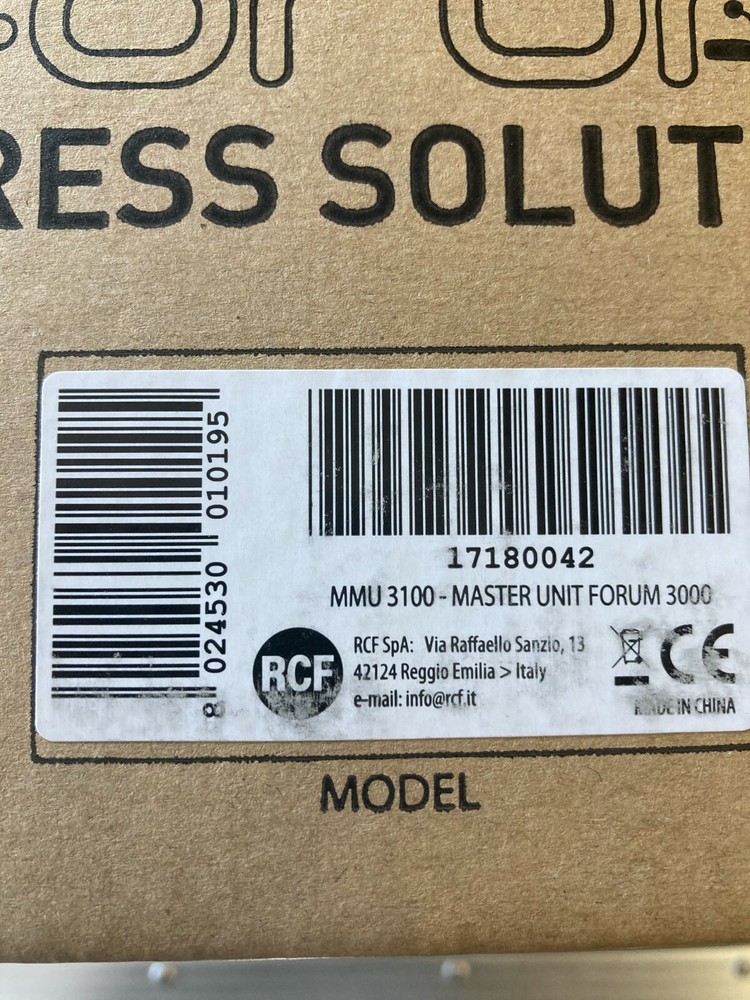 RCF MMU 3100 Master Unit with Mics
