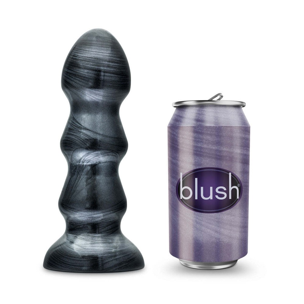 Blush Jet 7"Long Triple Ridge Buttplug-Prostate Stimulating-Suction Cup Base