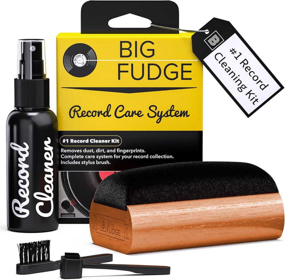 Vinyl Record Cleaning Kit - 4-In-1 Record Cleaner Solution - Includes Ultra-Soft